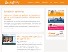 Tablet Screenshot of fundacion.espublico.com